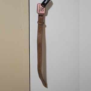 John Deere Girls Leather Belt w/ Pink Buckle